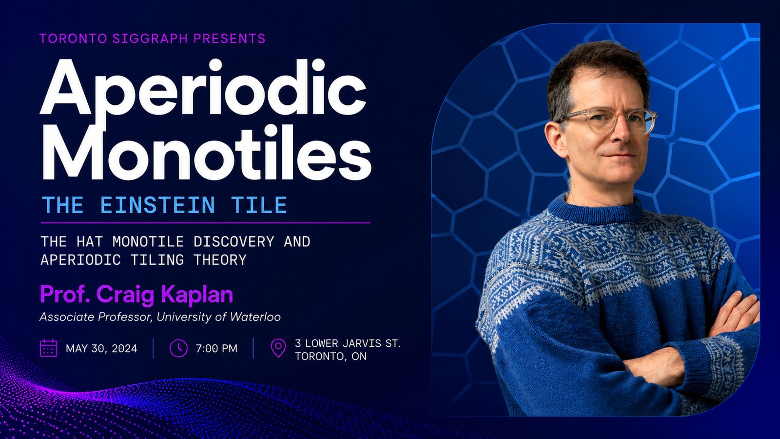 Craig Kaplan Aperiodic Monotiles event