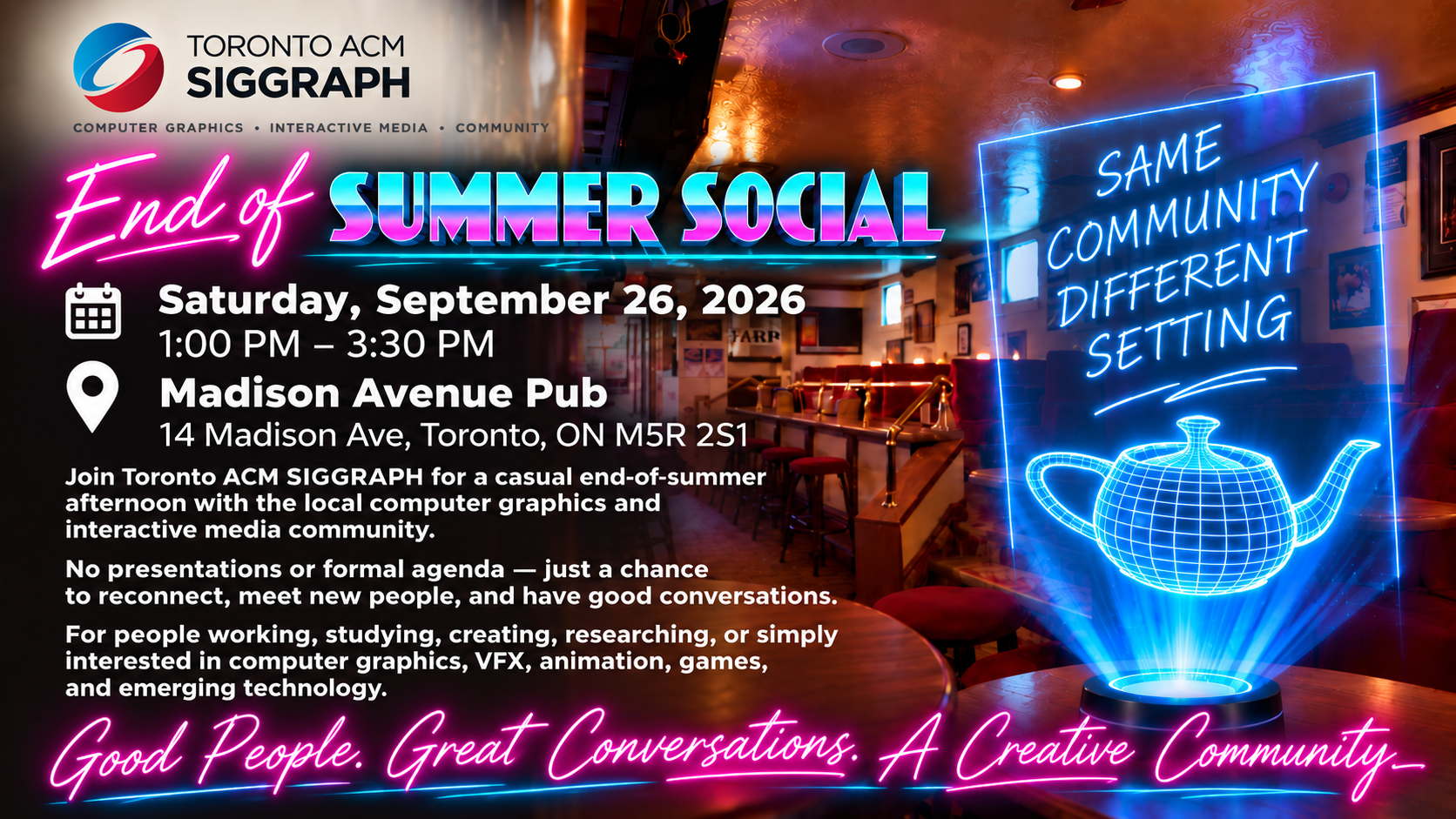Toronto SIGGRAPH End of Summer Social